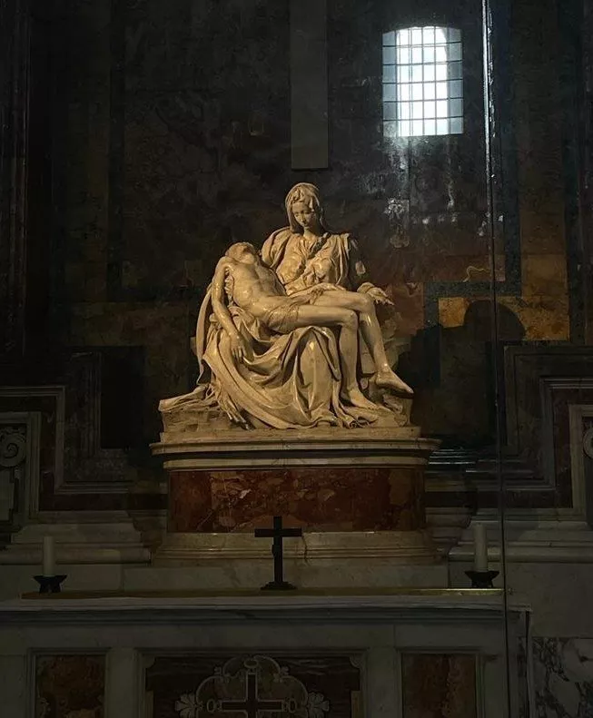 Famous Pieta statue from Michelangelo